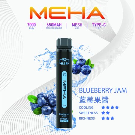 Meha Xbar 魅嗨小黑條 一次性電子煙 7000口｜大容量持久型 台灣現貨供應
