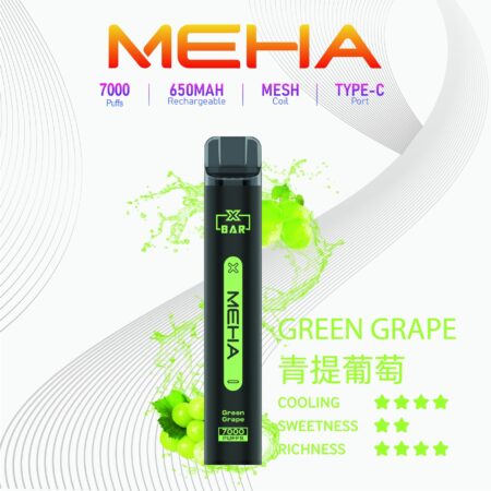 Meha Xbar 魅嗨小黑條 一次性電子煙 7000口｜大容量持久型 台灣現貨供應